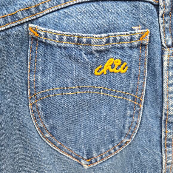 Vintage Eighties Chic Women's Jeans Straight Leg size 11/12 Back Yoke High Waist - Picture 4 of 14